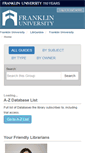 Mobile Screenshot of guides.franklin.edu