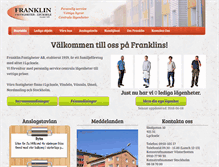 Tablet Screenshot of franklin.se