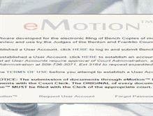 Tablet Screenshot of motion.co.franklin.wa.us